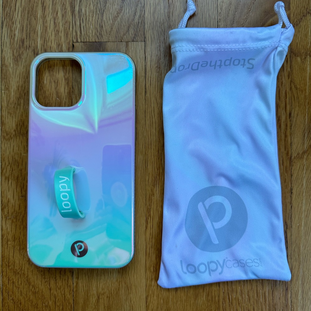 Pearl iridescent iPhone 12 Pro Max loopy case